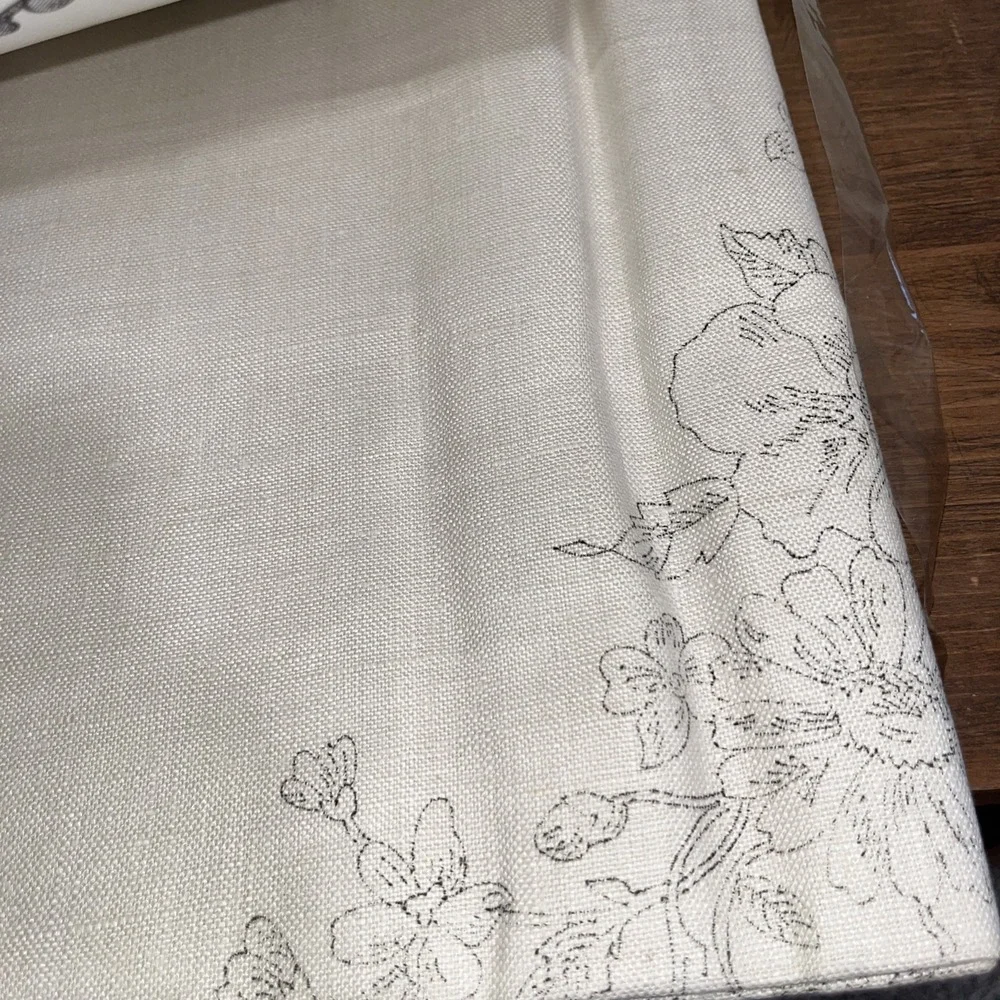 Vintage Linen Bucilla Table Cloth‎ 52 x 52 Stamped Paint It Yourself USA
